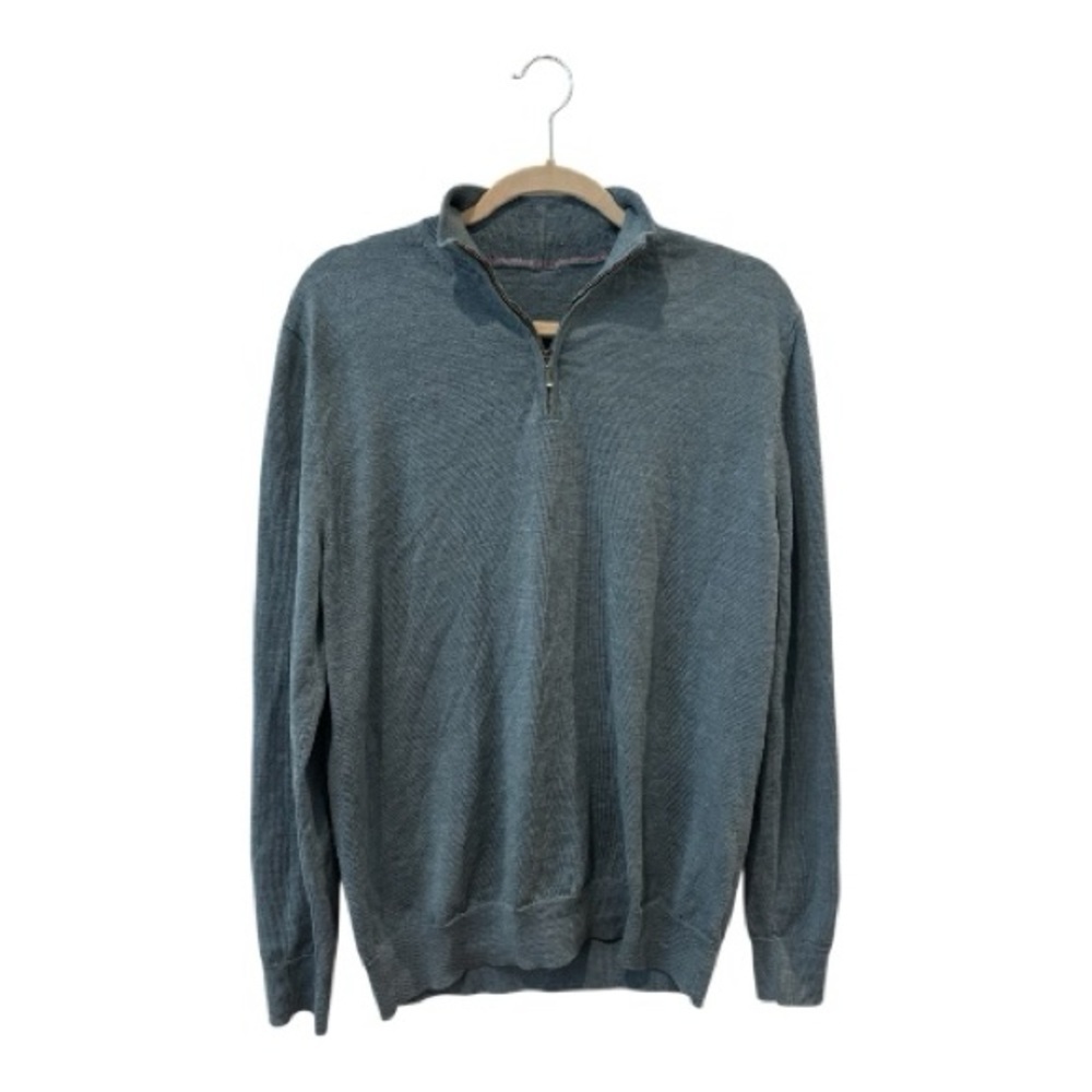 CHARLES TYRWITT 100% Merino Wool Zip Neck Sweater -  Please read - Men’s Medium